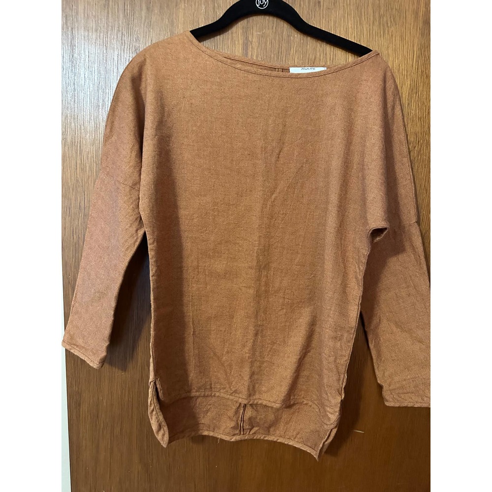 AGLINI LUXURY COTTON RUST HIGH LOW TOP; SIZE 40